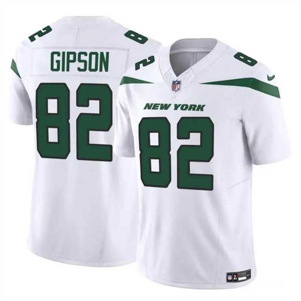 Men & Women & Youth New York Jets #82 Xavier Gipson 2023 F.U.S.E. White Vapor Untouchable Limited Football Stitched Jersey